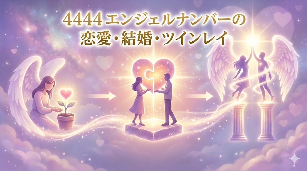 4444 エンジェルナンバーの恋愛・結婚・ツインレイ