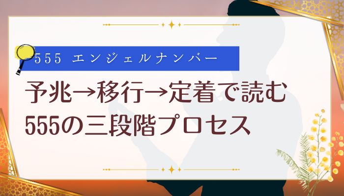 予兆→移行→定着で読む555の三段階プロセス