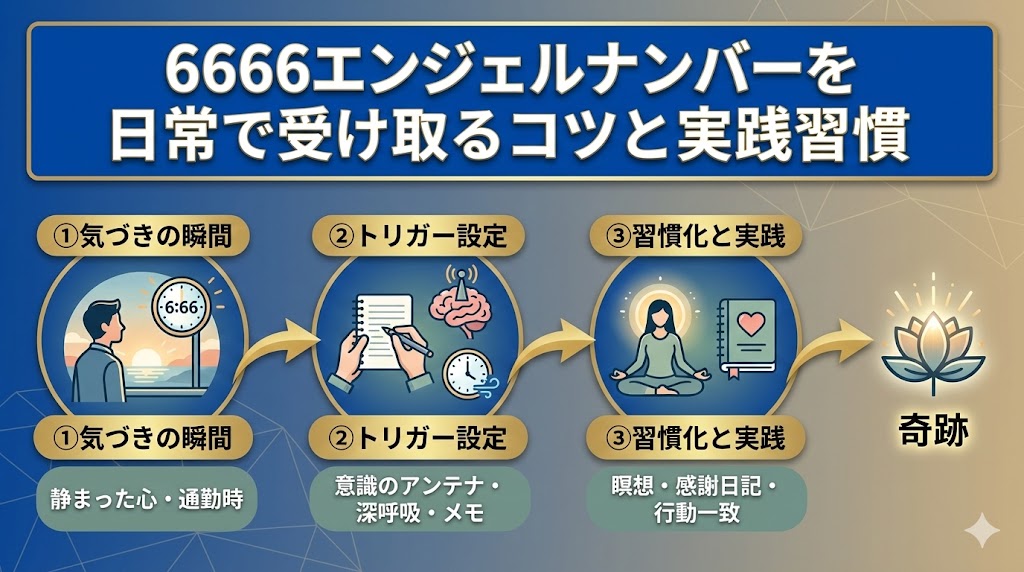 6666エンジェルナンバーを日常で受け取るコツと実践習慣