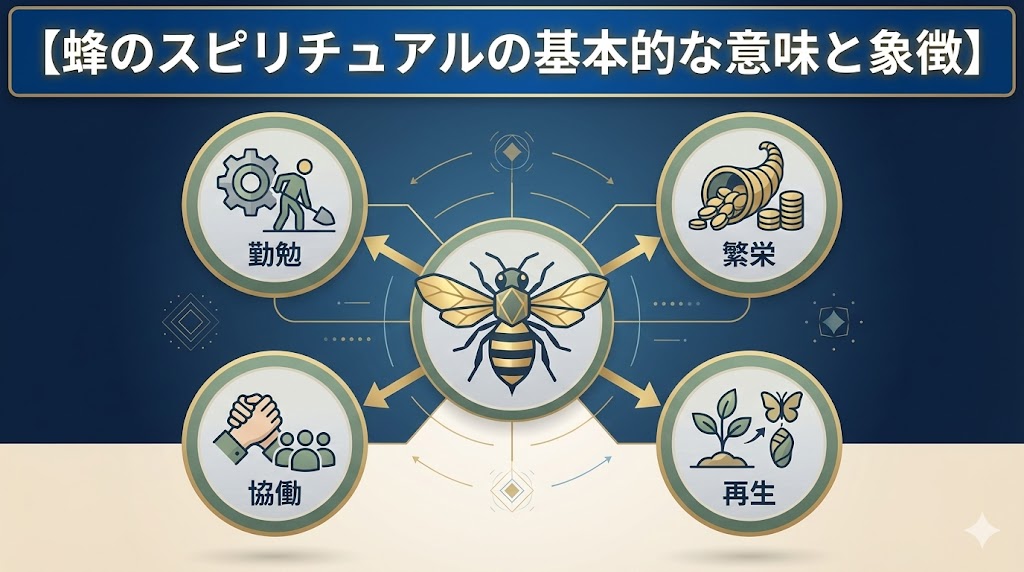 蜂のスピリチュアルの基本的な意味と象徴