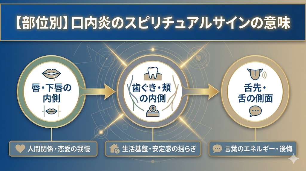 【部位別】口内炎のスピリチュアルサインの意味