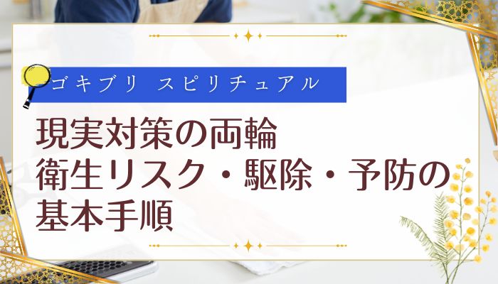 現実対策の両輪:衛生リスク・駆除・予防の基本手順