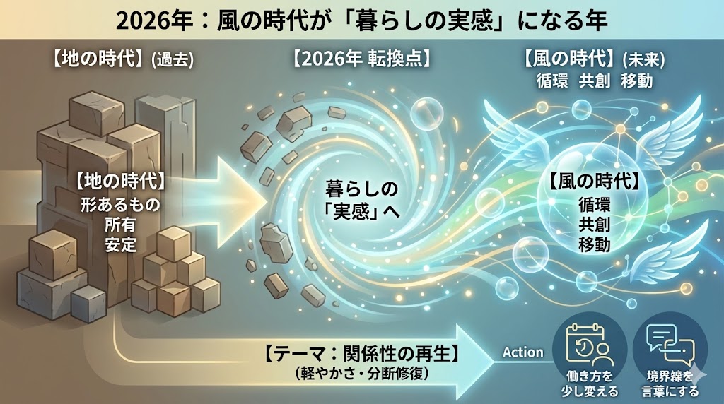 2026年のスピリチュアルな主要テーマと変容キーワード