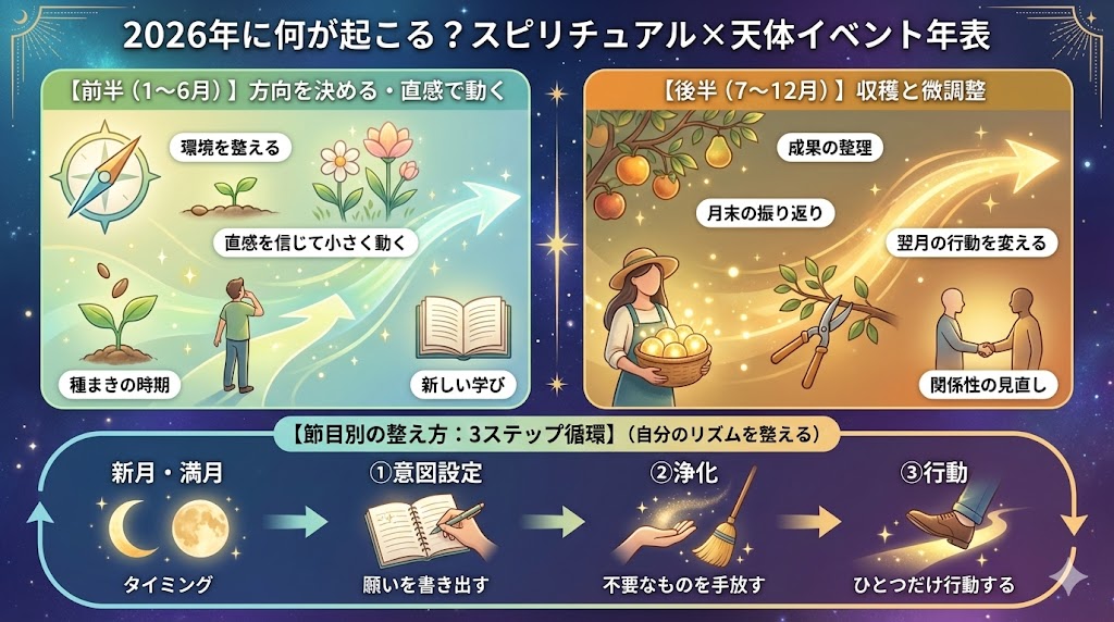 2026年に何が起こる？スピリチュアル×天体イベント年表