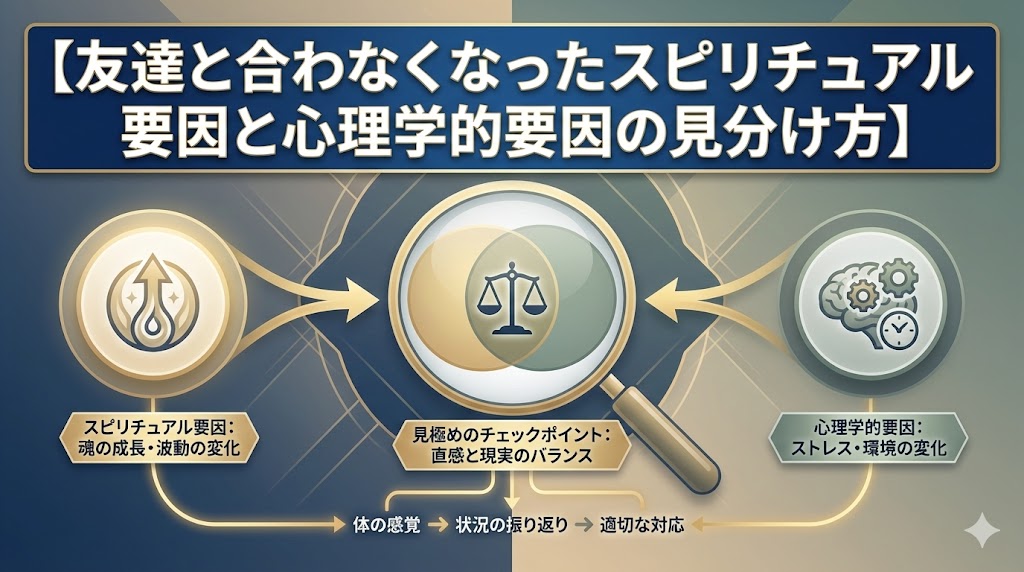 友達と合わなくなったスピリチュアル要因と心理学的要因の見分け方