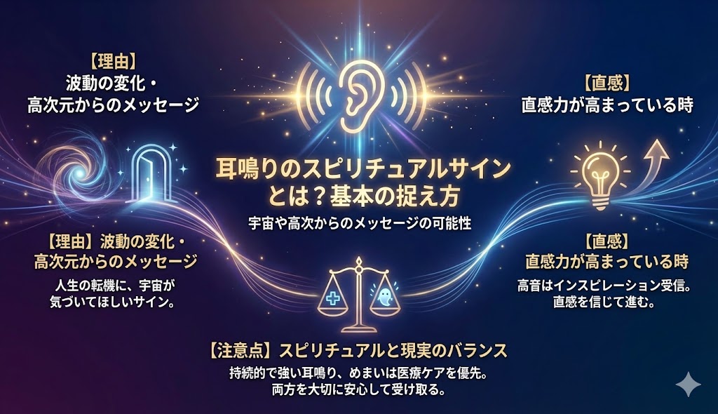耳鳴りのスピリチュアルサインとは?基本の捉え方