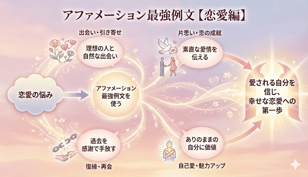 アファメーション最強例文【恋愛編】