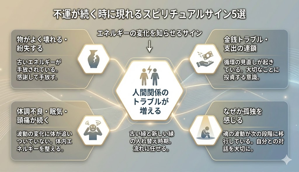 不運が続く時に現れるスピリチュアルサイン5選