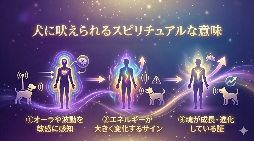 犬に吠えられるスピリチュアルな意味｜波動・オーラ・魂の関係