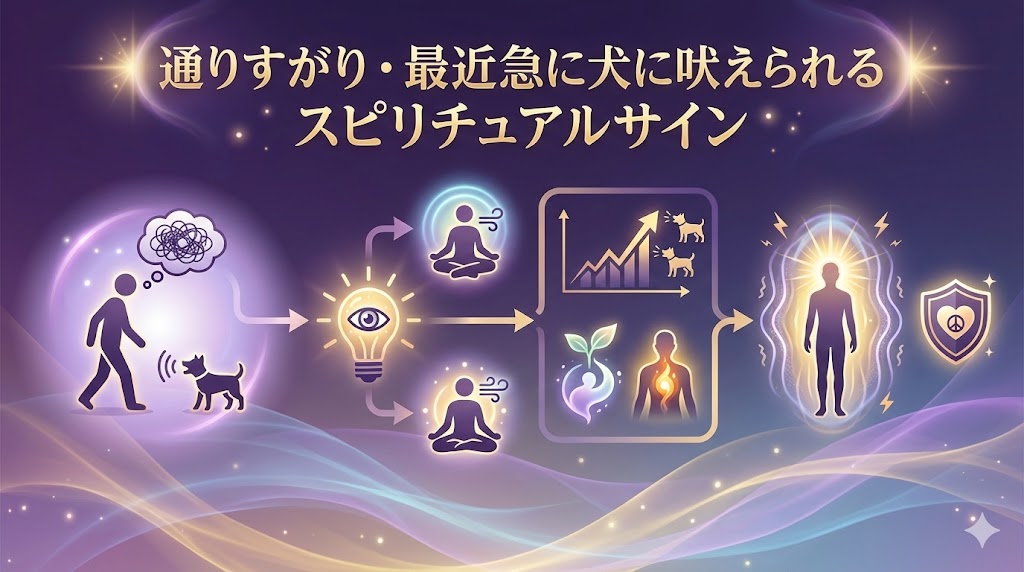 通りすがり・最近急に犬に吠えられるスピリチュアルサイン