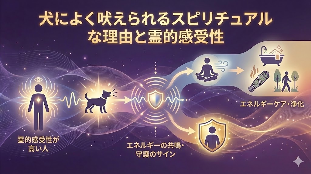 犬によく吠えられるスピリチュアルな理由と霊的感受性