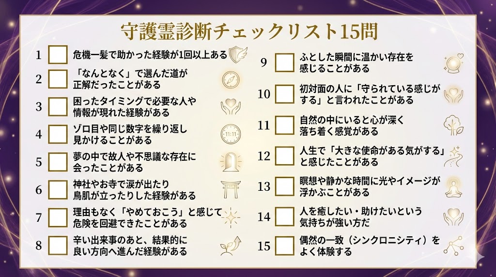 【守護霊診断】15問のセルフチェックで守護の強さを測定