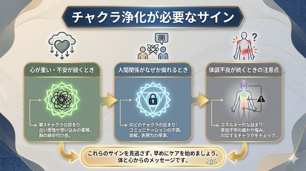 チャクラ浄化が必要なサイン