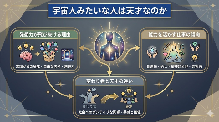 宇宙人みたいな人は天才なのか