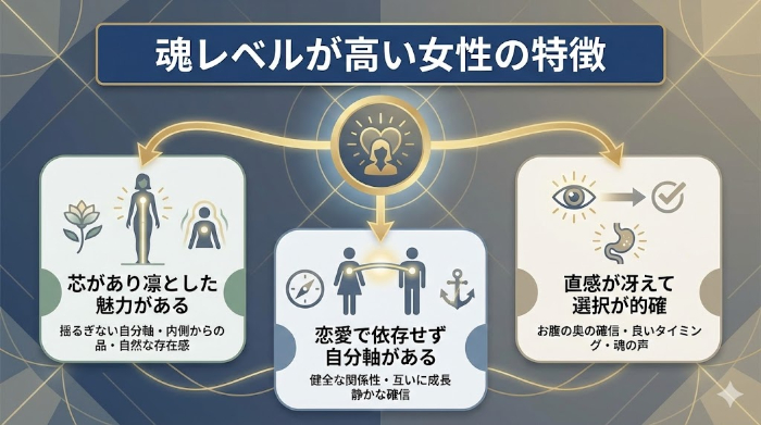 魂レベルの高い女性の特徴
