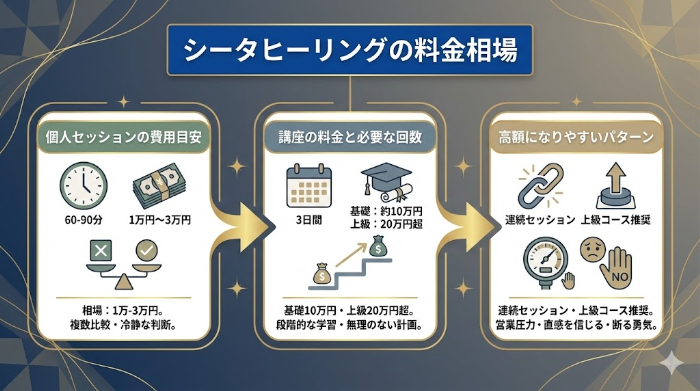 シータヒーリング料金の相場
